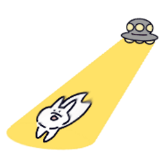 [LINEスタンプ] UFO usagi