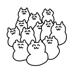 [LINEスタンプ] ねこ無限大無限大