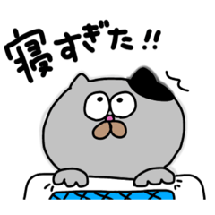 [LINEスタンプ] ぶちねこの日常1