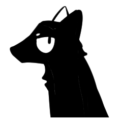 [LINEスタンプ] 黒犬狐