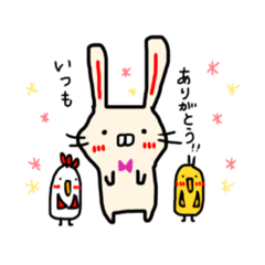 [LINEスタンプ] うさうさ隊だよ♪ 改訂版