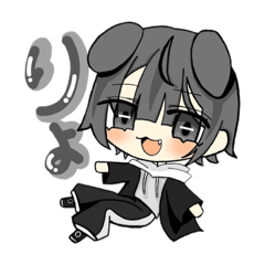 [LINEスタンプ] 黒うさFRIENDS