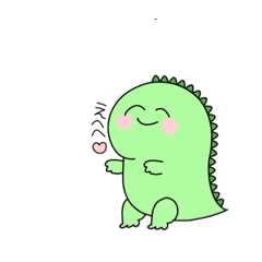 [LINEスタンプ] 頭の悪いきょうりゅう