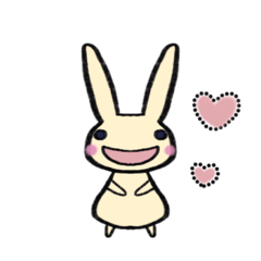 [LINEスタンプ] ぬるいうさぎッ子(ノーマルver.)