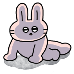 [LINEスタンプ] ウウサギだよ