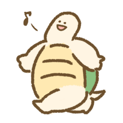 [LINEスタンプ] 亀のデカコちゃん