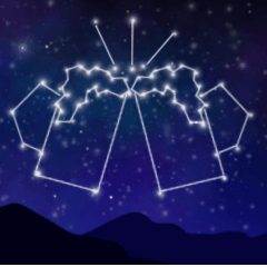 [LINEスタンプ] 夜空の星メッセージ