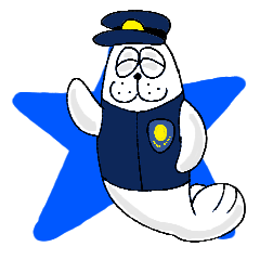 [LINEスタンプ] アザラシ族共和国 警察族