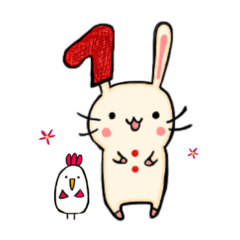 [LINEスタンプ] うさ靴下のうーたん