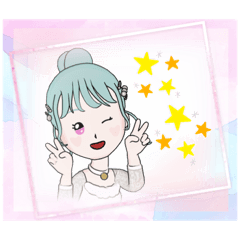 [LINEスタンプ] LINEアバター☆ 声を失くしたヨウカ