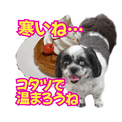 [LINEスタンプ] 愛犬とスイーツ☆コラボ