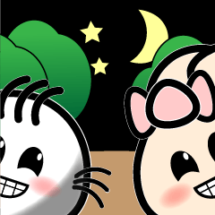 [LINEスタンプ] 肉まんキャット EP3 夜