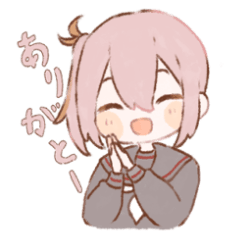 [LINEスタンプ] かつきちゃんとかつおくん