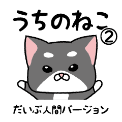 [LINEスタンプ] うちのねこ だいぶ人間